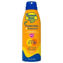 Banana Boat Protection + Vitamins Moisturizing Sunscreen Spray SPF 50, 4.5 oz.