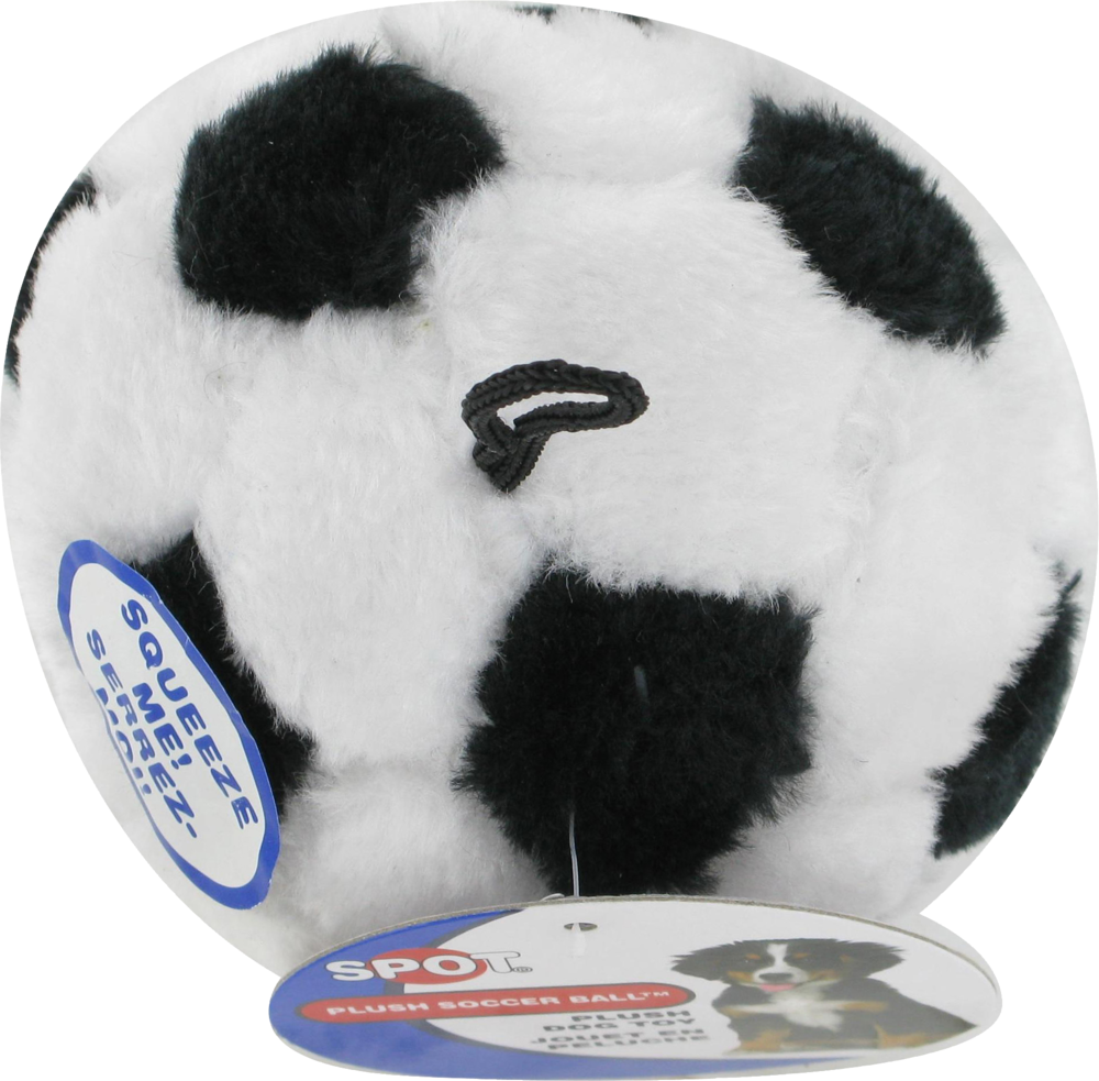 slide 2 of 3, SPOT Ethical-Plush Soccer Ball Dog Toy, 1 ct