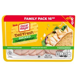 Oscar Mayer Deli Fresh Smoked Turkey Breast, 16 oz Family Pack