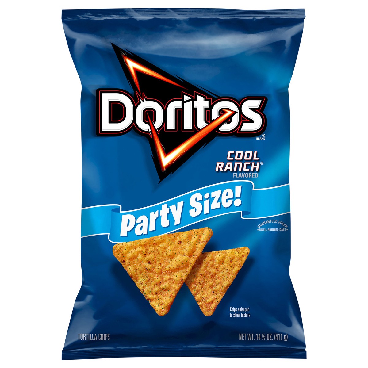 slide 1 of 3, Doritos Tortilla Chips Cool Ranch Flavored 14 1/2 Oz, 14.5 oz