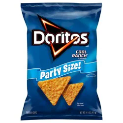 Doritos Tortilla Chips Cool Ranch Flavored 14 1/2 Oz