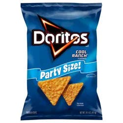 Doritos Tortilla Chips Cool Ranch Flavored 14 1/2 Oz
