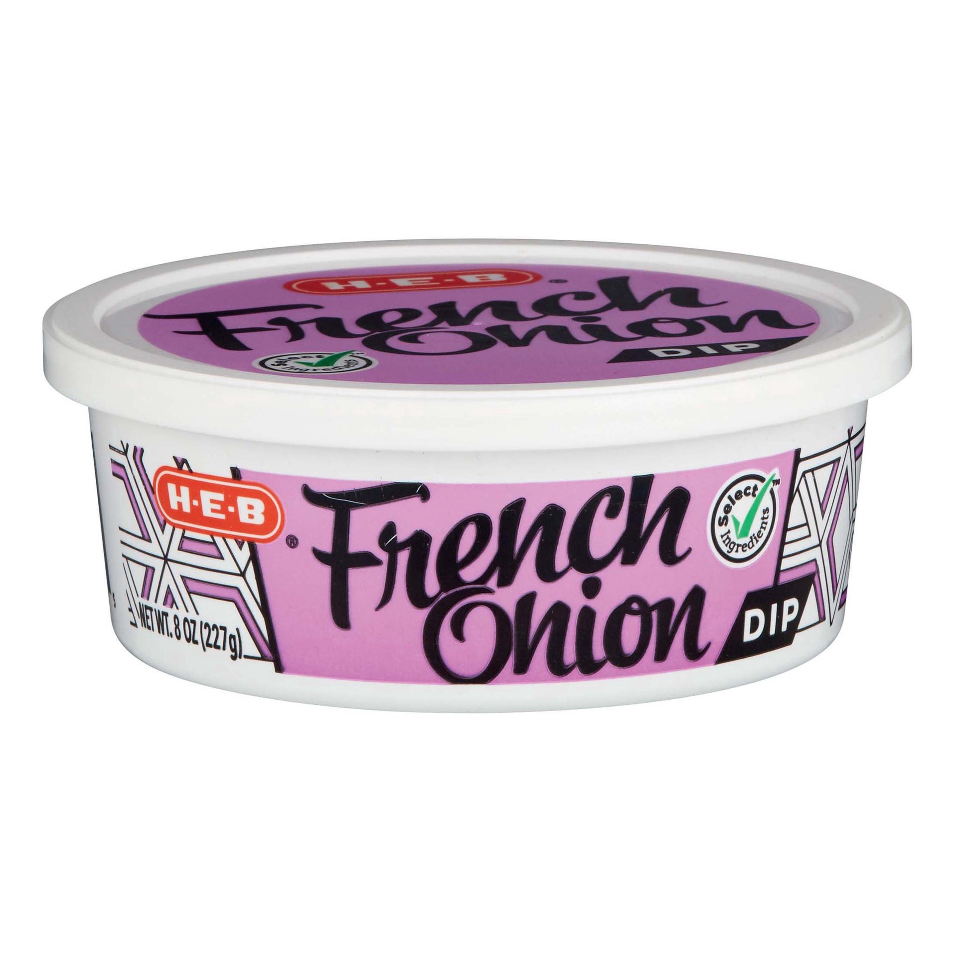 slide 1 of 1, H-E-B French Onion Dip, 8 oz