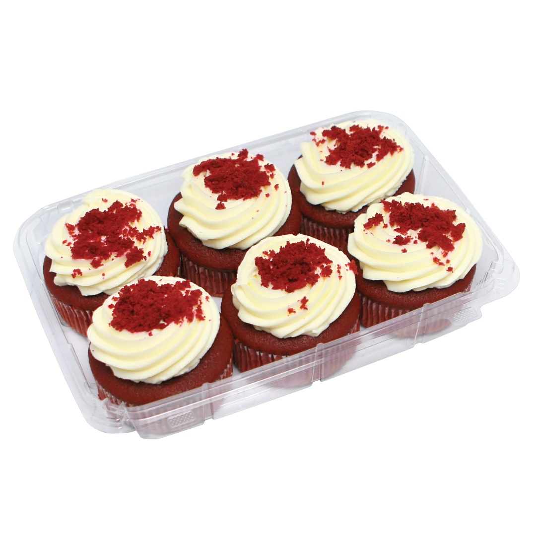 slide 1 of 1, Costco Bakery Kirkland Signature Red Velvet Cupcakes W/ Cream Cheese Icing, 