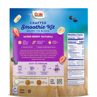 slide 3 of 5, Dole Crafted Smoothies Mixed Berry Morning Smoothie, 5 ct; 40 oz