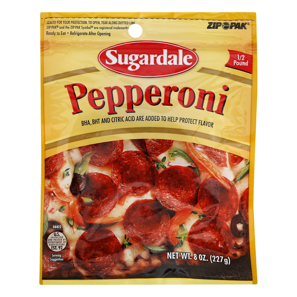 slide 1 of 1, Sugardale Pepperoni, 8 oz