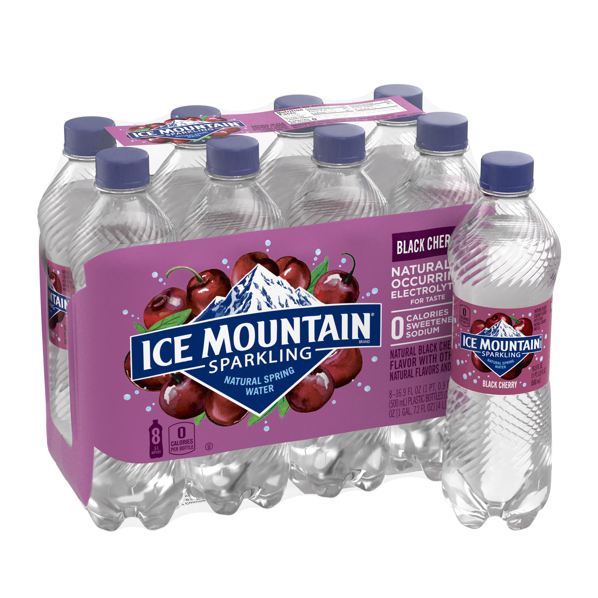 slide 5 of 5, Ice Mountain Brand Sparkling Natural Spring Water, Black Cherry, 16.9 oz