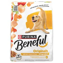 Purina Beneful Originals With Farm-Raised Chicken Natural Dog Food Dry Recipe With Added Vitamins, Minerals and Nutrients
