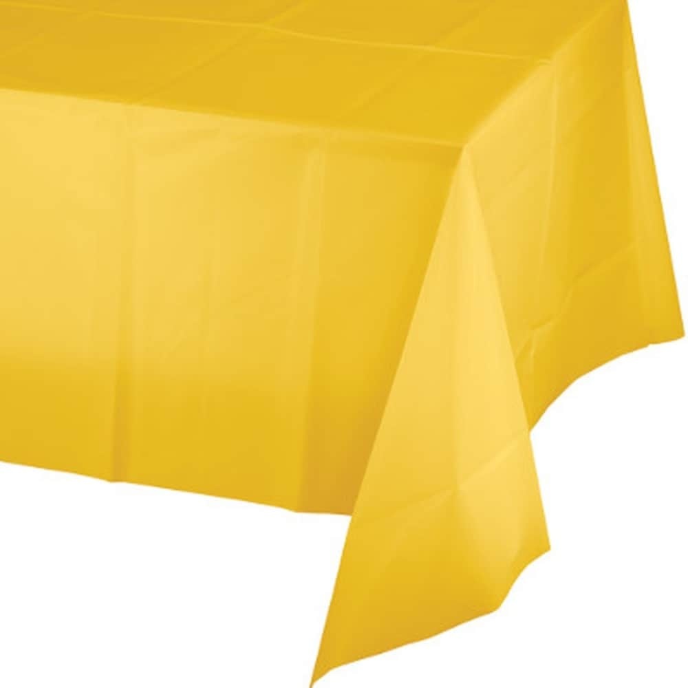 slide 1 of 1, Creative Converting Tablecover, Yellow, 1 ct