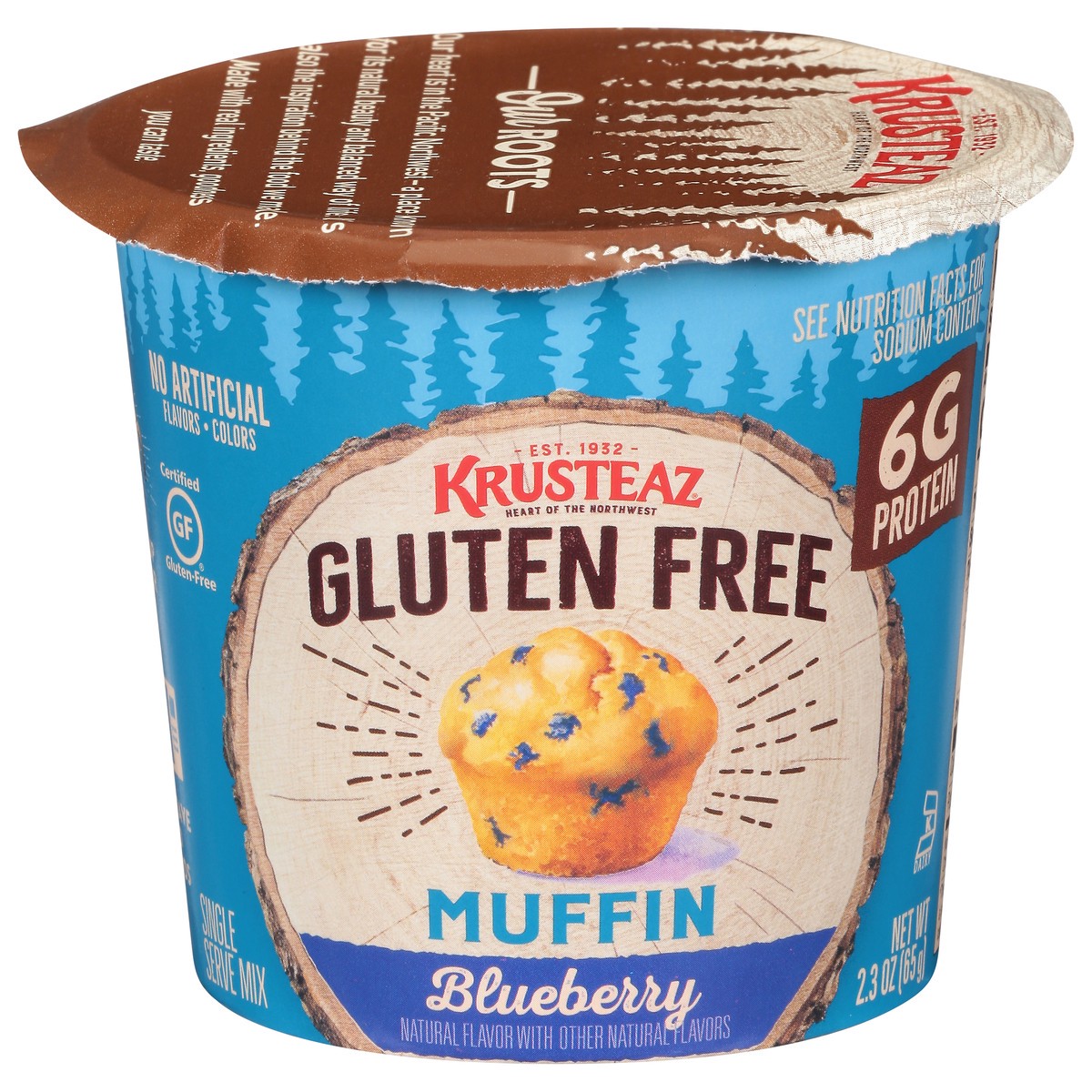 slide 7 of 13, Krusteaz Gluten Free Blueberry Muffin Single Serve Mix 2.3 oz, 2.3 oz