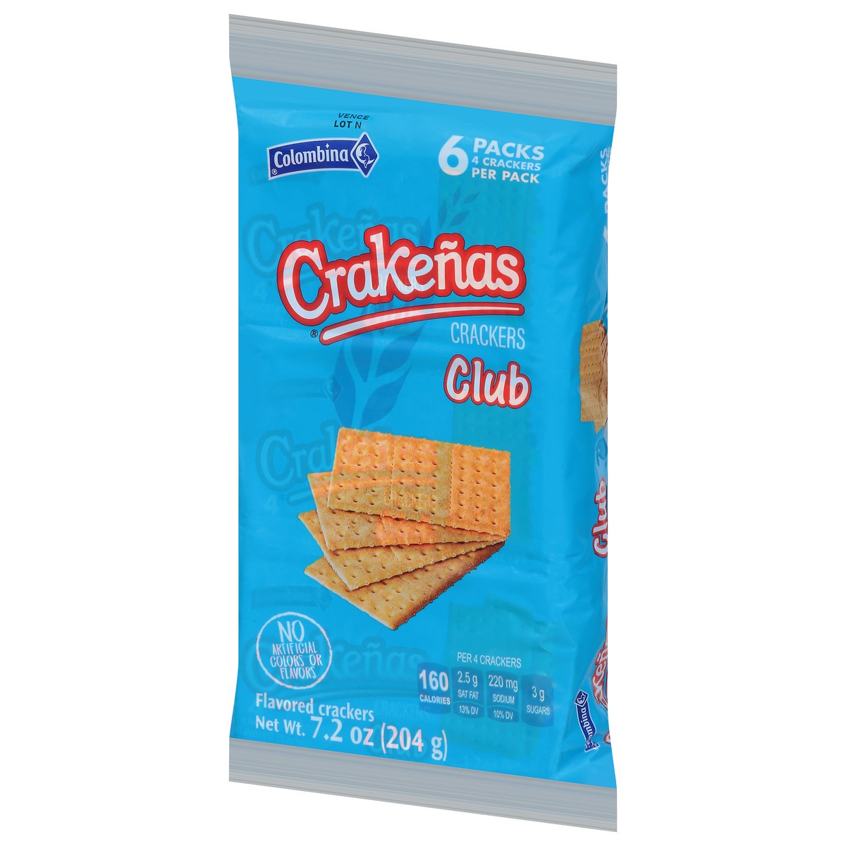 slide 7 of 9, Crakenas Colombina Club Crackers 6 - 4 Cracker Packs - 6 ct, 6 ct