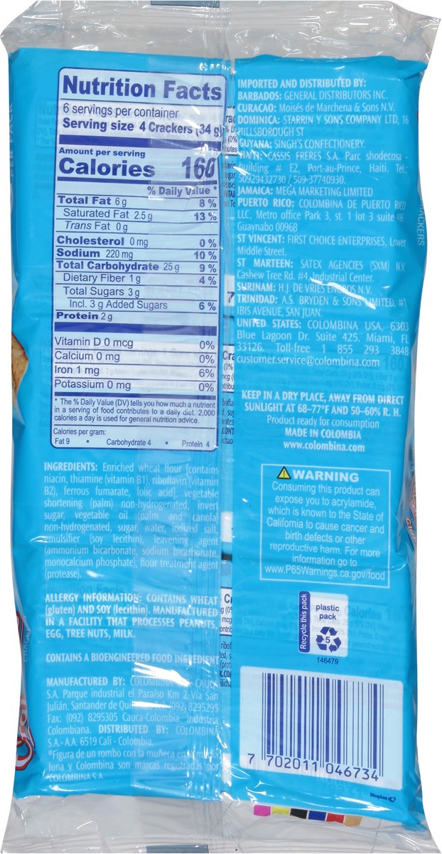 slide 6 of 9, Crakenas Colombina Club Crackers 6 - 4 Cracker Packs - 6 ct, 6 ct