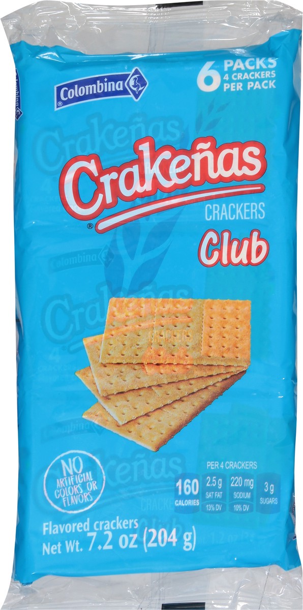 slide 2 of 9, Crakenas Colombina Club Crackers 6 - 4 Cracker Packs - 6 ct, 6 ct