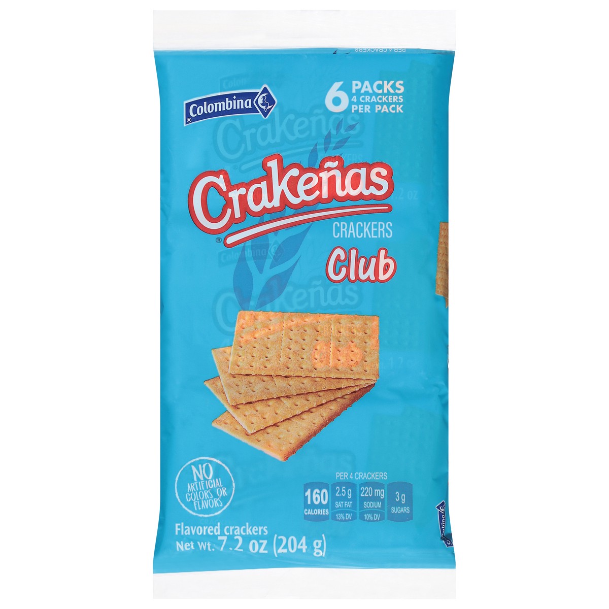 slide 1 of 9, Crakenas Colombina Club Crackers 6 - 4 Cracker Packs - 6 ct, 6 ct
