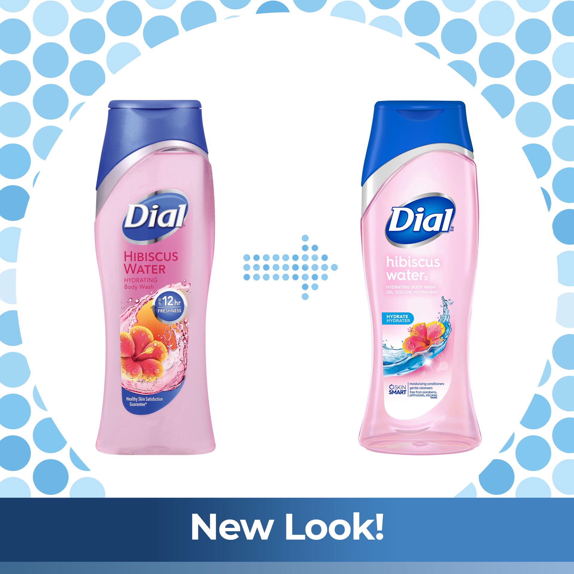 slide 3 of 5, Dial Hibiscus Water Hydrating Body Wash, 16 fl oz