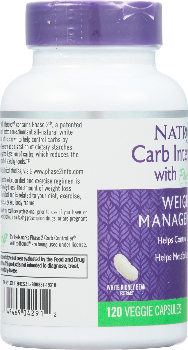 slide 5 of 13, Natrol Capsules Weight Management with Phase 2 Carb Intercept 120 ea, 120 ct