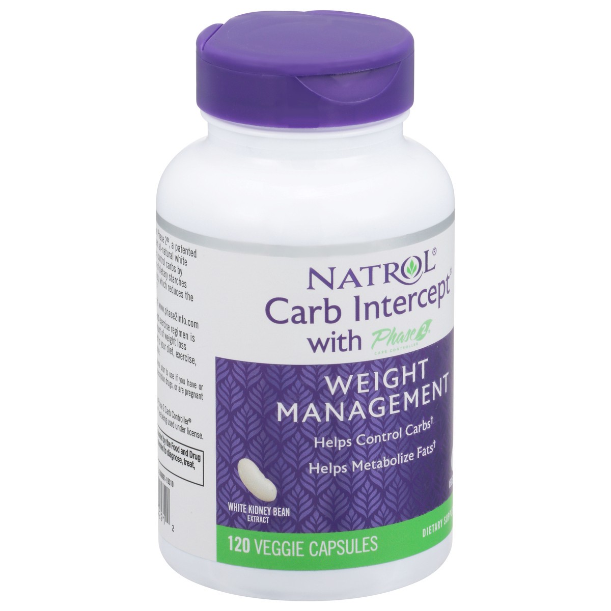 slide 9 of 13, Natrol Capsules Weight Management with Phase 2 Carb Intercept 120 ea, 120 ct