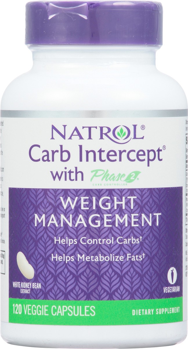 slide 10 of 13, Natrol Capsules Weight Management with Phase 2 Carb Intercept 120 ea, 120 ct