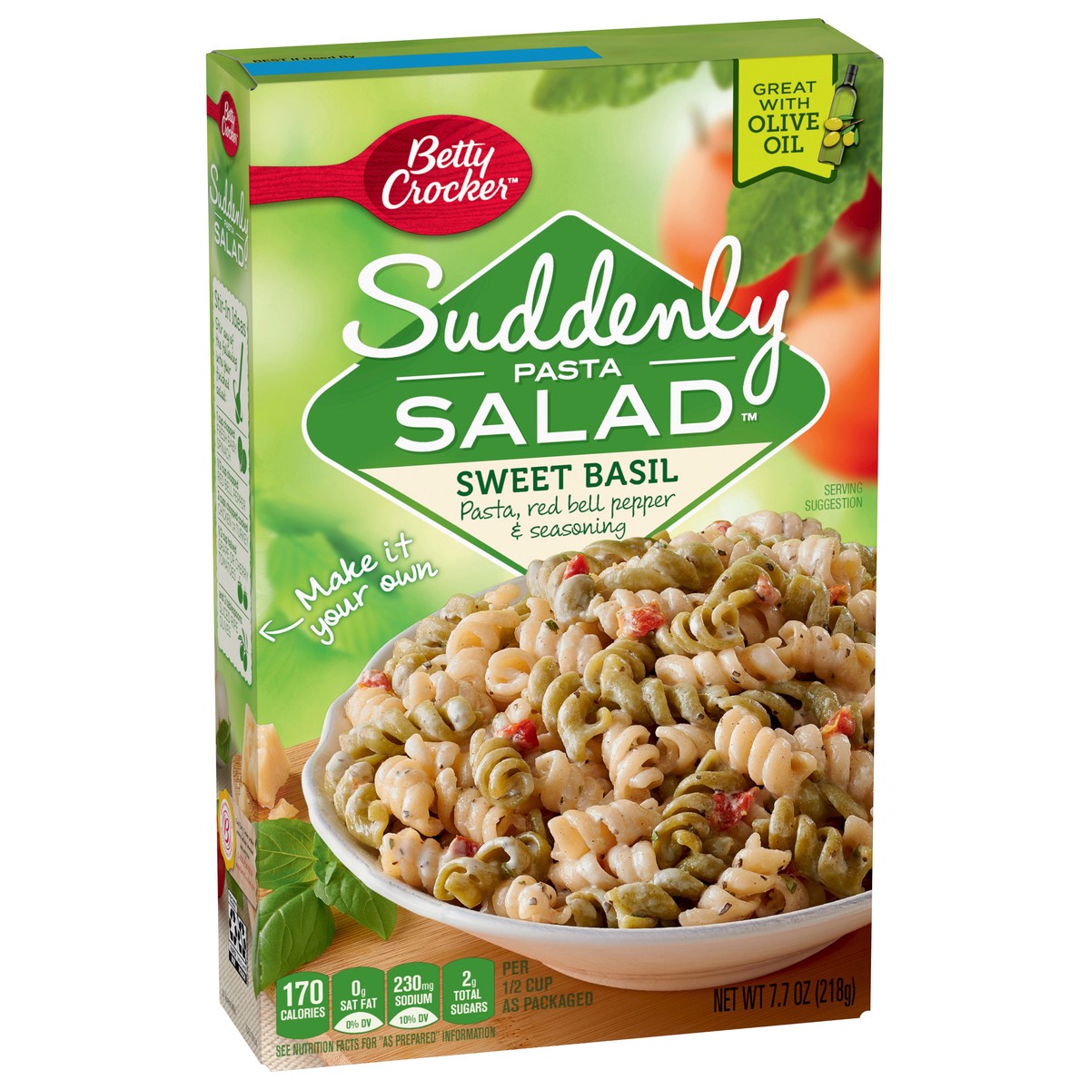 slide 2 of 11, Betty Crocker Suddenly Salad Sweet Basil Pasta Salad Mix,box, 7.7 oz