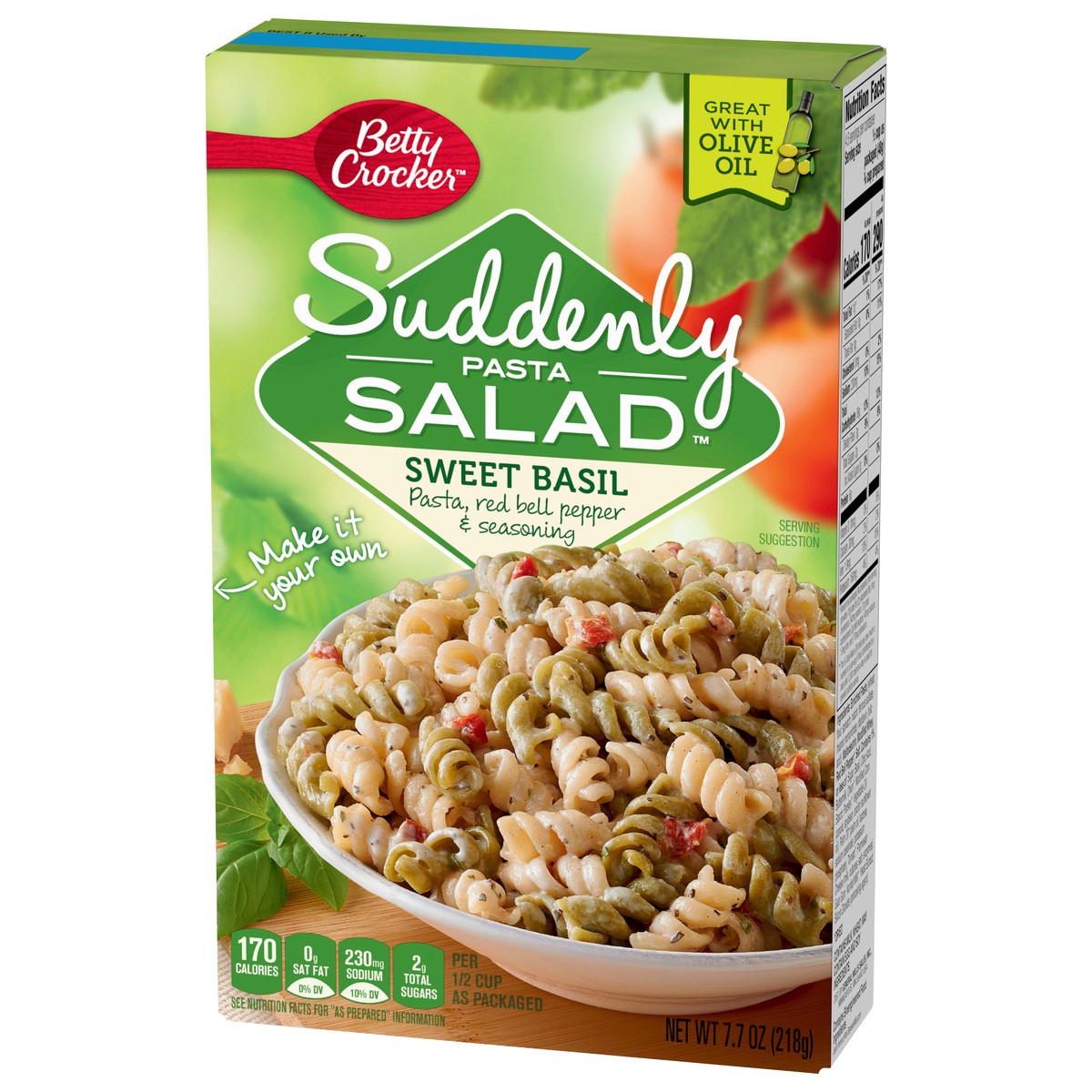 slide 3 of 11, Betty Crocker Suddenly Salad Sweet Basil Pasta Salad Mix,box, 7.7 oz