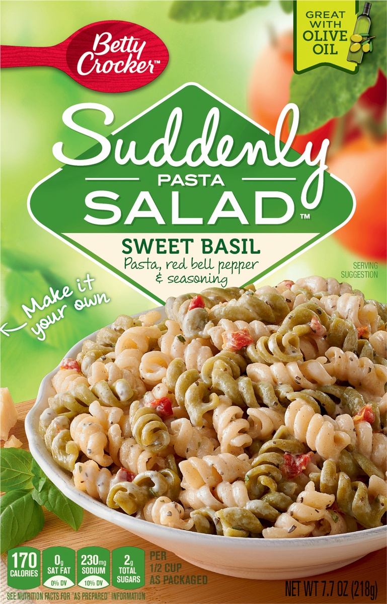 slide 9 of 11, Betty Crocker Suddenly Salad Sweet Basil Pasta Salad Mix,box, 7.7 oz