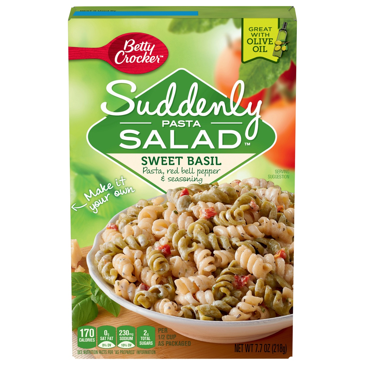 slide 11 of 11, Betty Crocker Suddenly Salad Sweet Basil Pasta Salad Mix,box, 7.7 oz