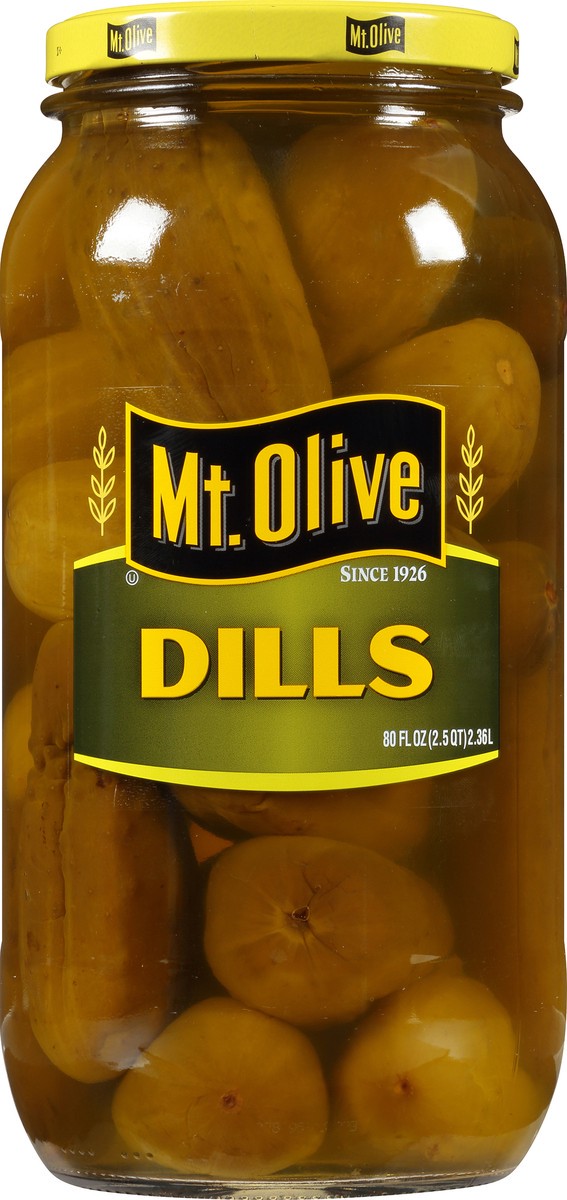 slide 1 of 8, Mt. Olive Dills Pickles 80 fl oz Jar, 80 fl oz