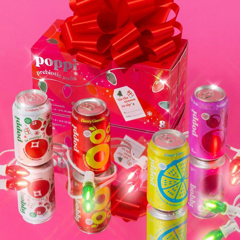 slide 2 of 3, Poppi Prebiotic Assorted Soda - 8 ct, 