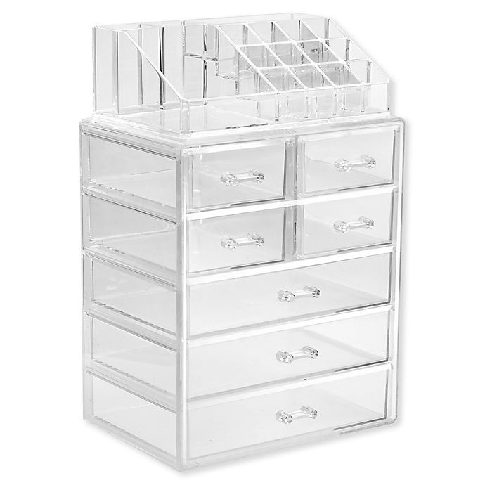 slide 1 of 2, Sorbus 7-Drawer Vanity Organizer - Clear, 2 ct