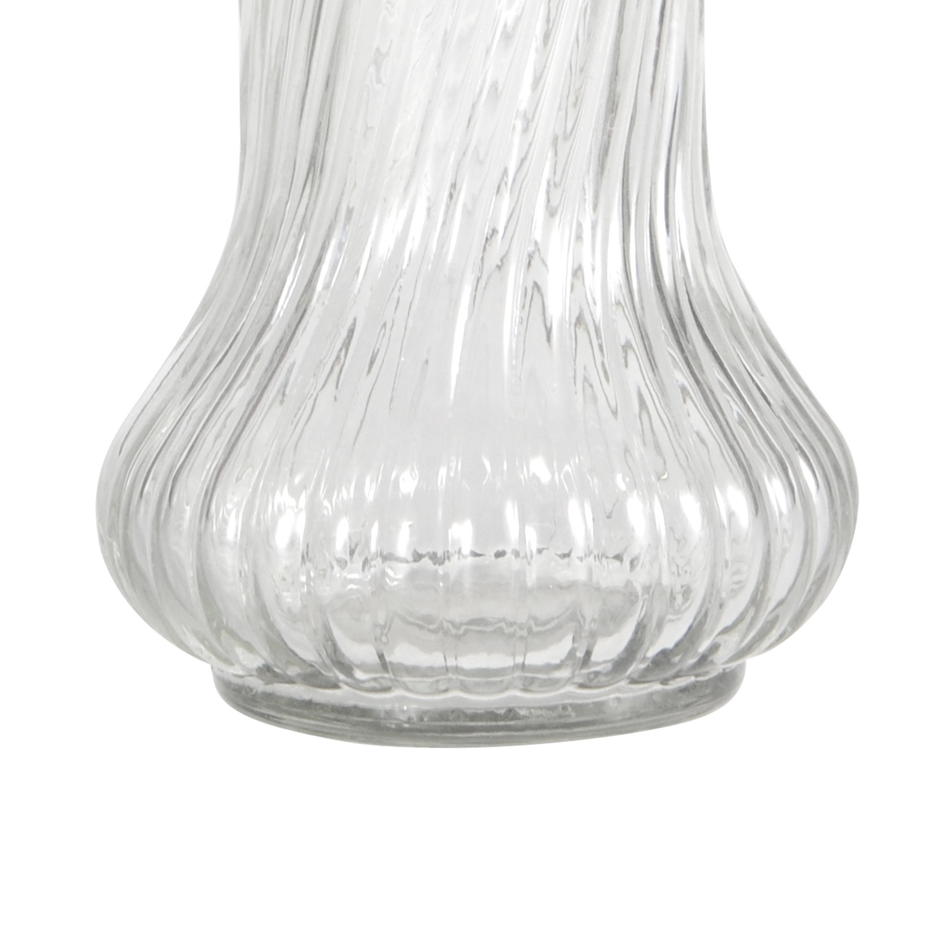 slide 4 of 4, 8.5" Swirled Fluted Glass Vase By Ashland, 8.5 in