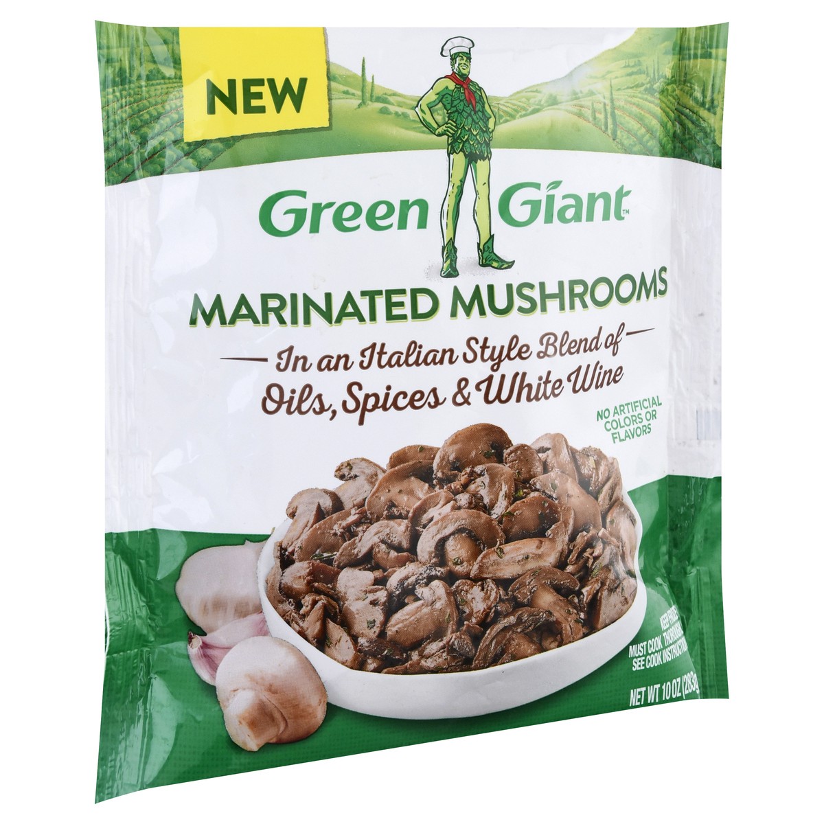 slide 9 of 10, Green Giant Marinated Mushrooms 10 oz. Bag, 10 oz