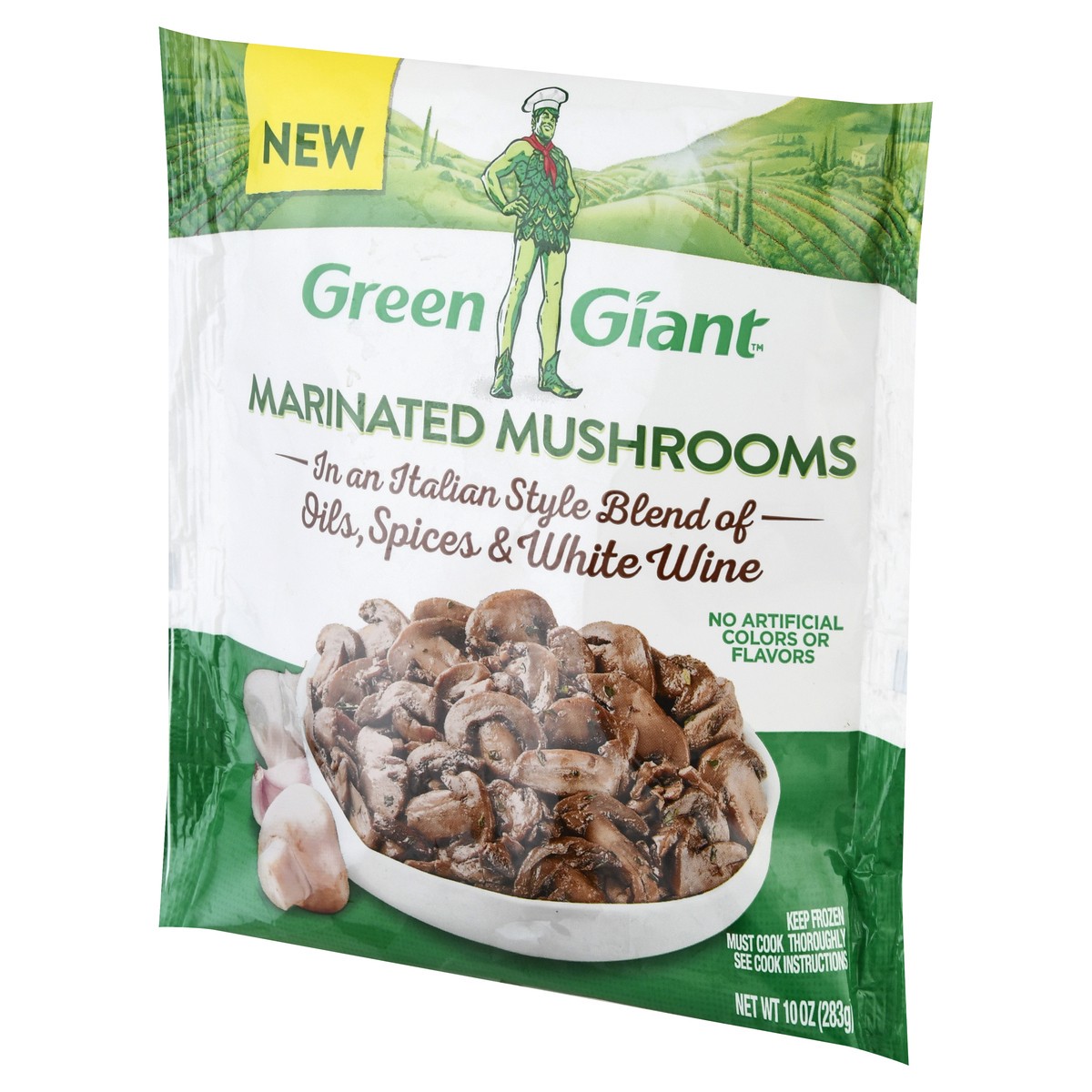 slide 2 of 10, Green Giant Marinated Mushrooms 10 oz. Bag, 10 oz