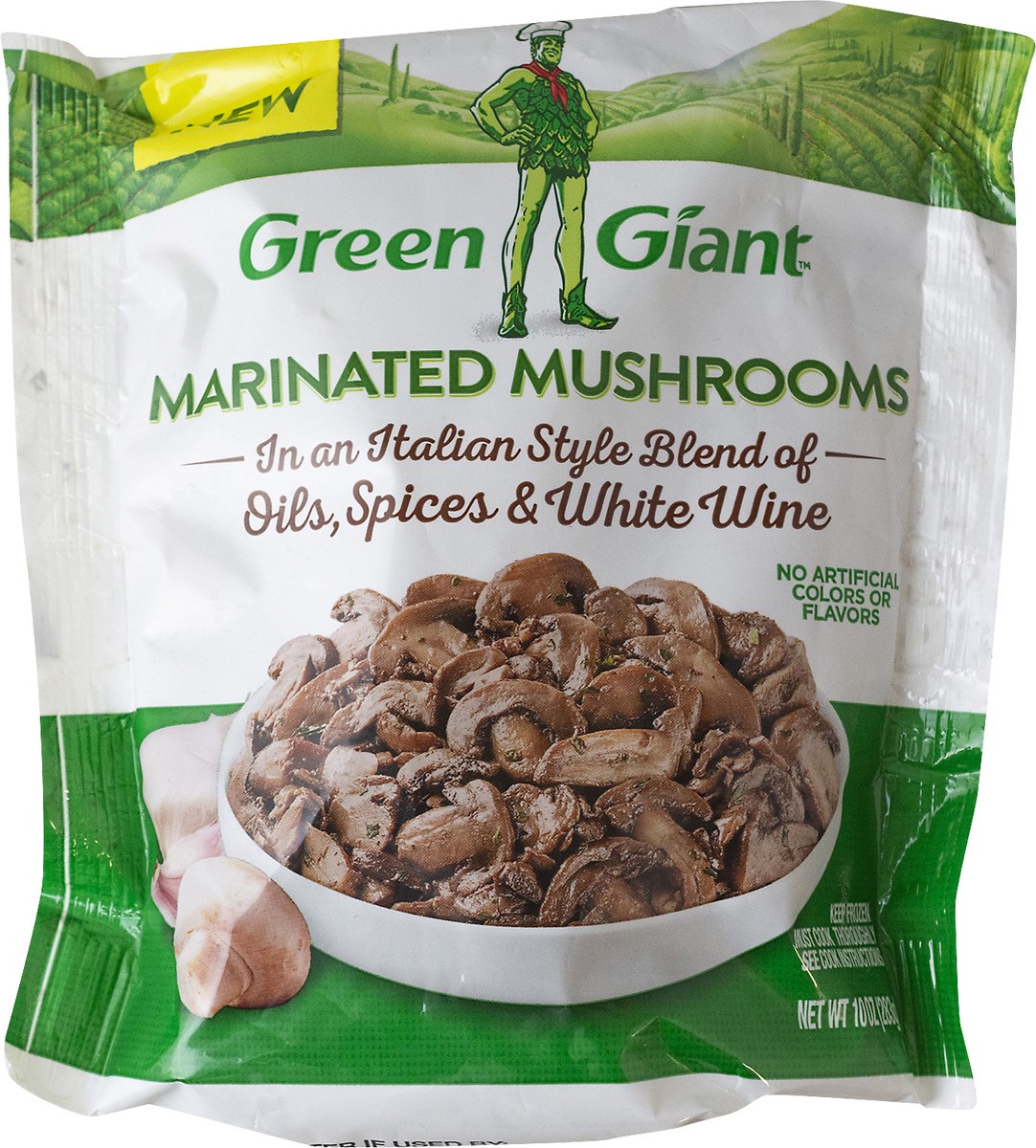 slide 1 of 10, Green Giant Marinated Mushrooms 10 oz. Bag, 10 oz