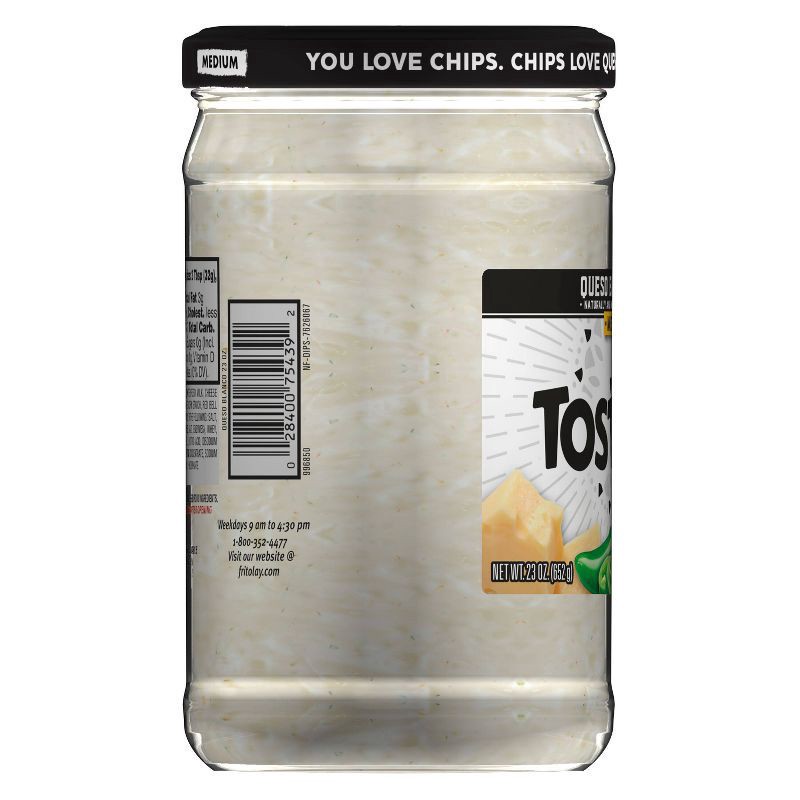 slide 4 of 9, Tostitos Medium Dip Queso Blanco Naturally And Artificially Flavored 23 Oz, 23 oz