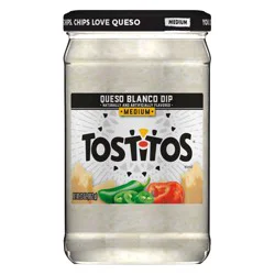 Tostitos Medium Dip Queso Blanco Naturally And Artificially Flavored 23 Oz