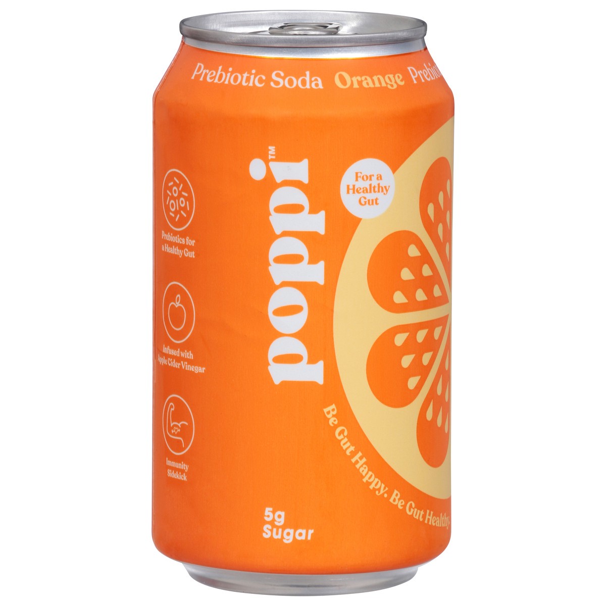 slide 9 of 9, poppi Orange Prebiotic Soda, 12oz, 12 oz