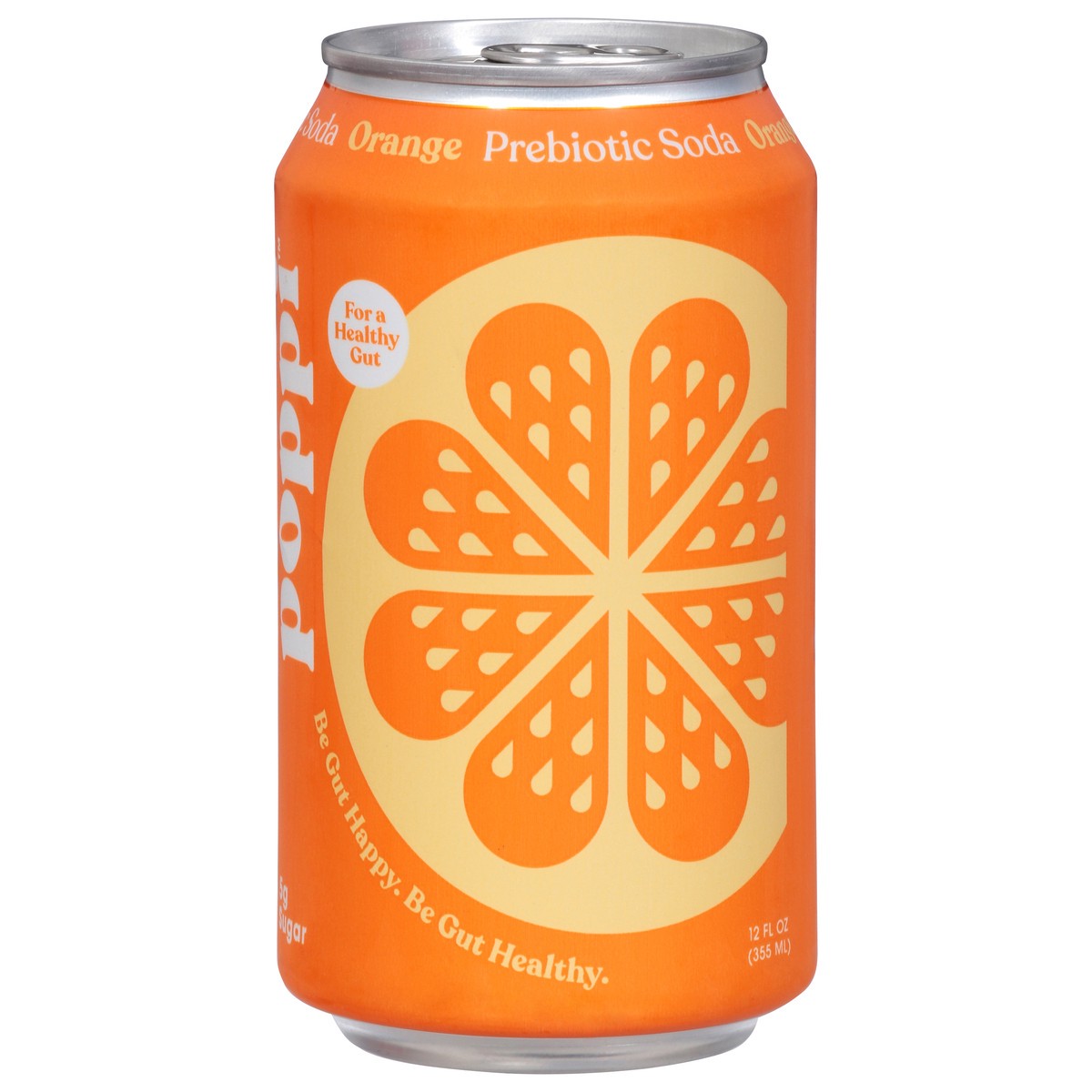 slide 5 of 9, poppi Orange Prebiotic Soda, 12oz, 12 oz