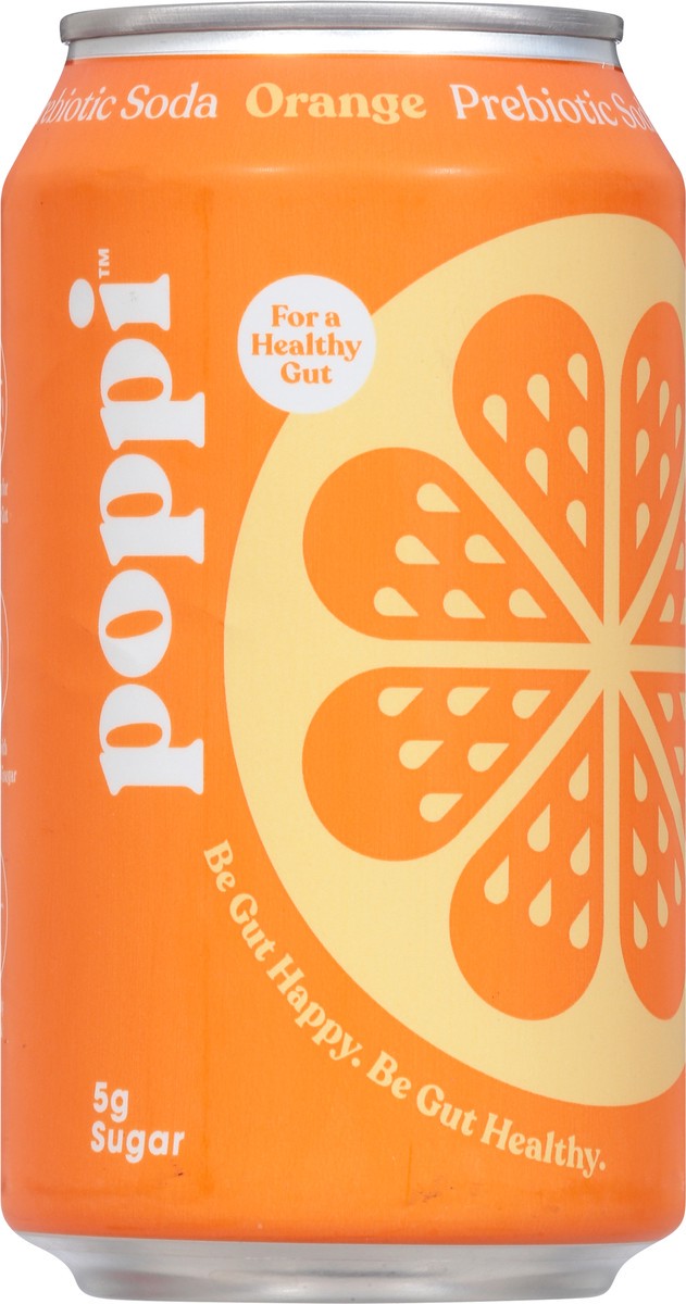 slide 7 of 9, poppi Orange Prebiotic Soda, 12oz, 12 oz