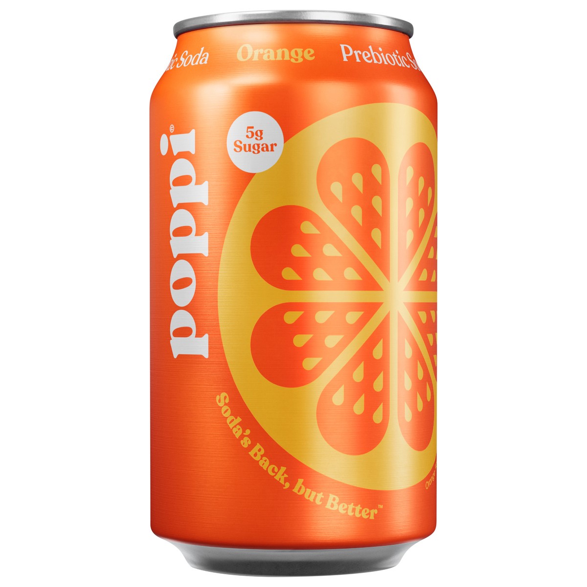 slide 1 of 9, Poppi Orange Soda Can, 12 fl oz