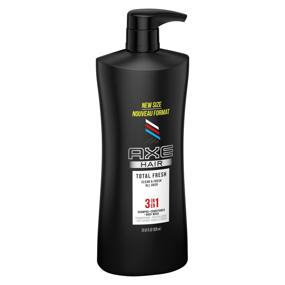 slide 2 of 4, AXE 3 in 1 Total Fresh Shampoo, Conditioner & Body Wash, 28 fl oz
