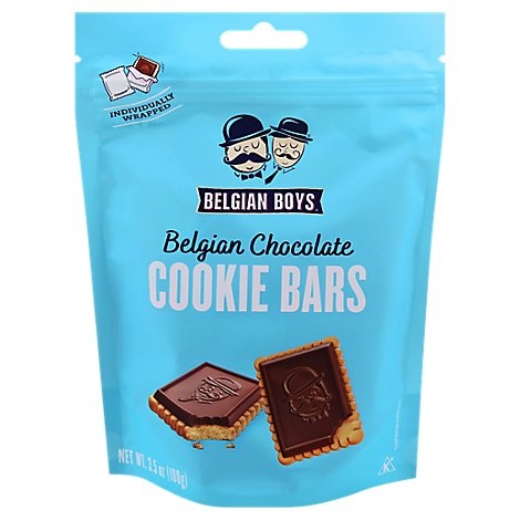 slide 1 of 1, Belgian Boys Cookie Bar Belgian Choc, 3.5 oz