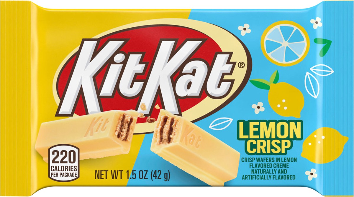 slide 3 of 7, KIT KAT Lemon Flavored Creme Wafer, Easter Candy Bar, 1.5 oz, 1.5 oz