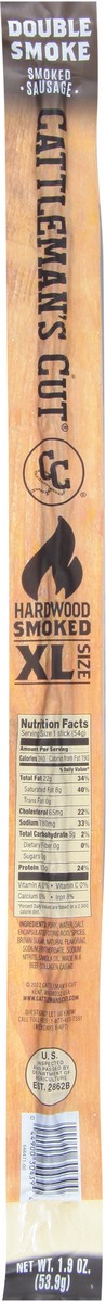 slide 10 of 11, CATTLEMANS CUT Double Smoked Sausages, 1.9 oz