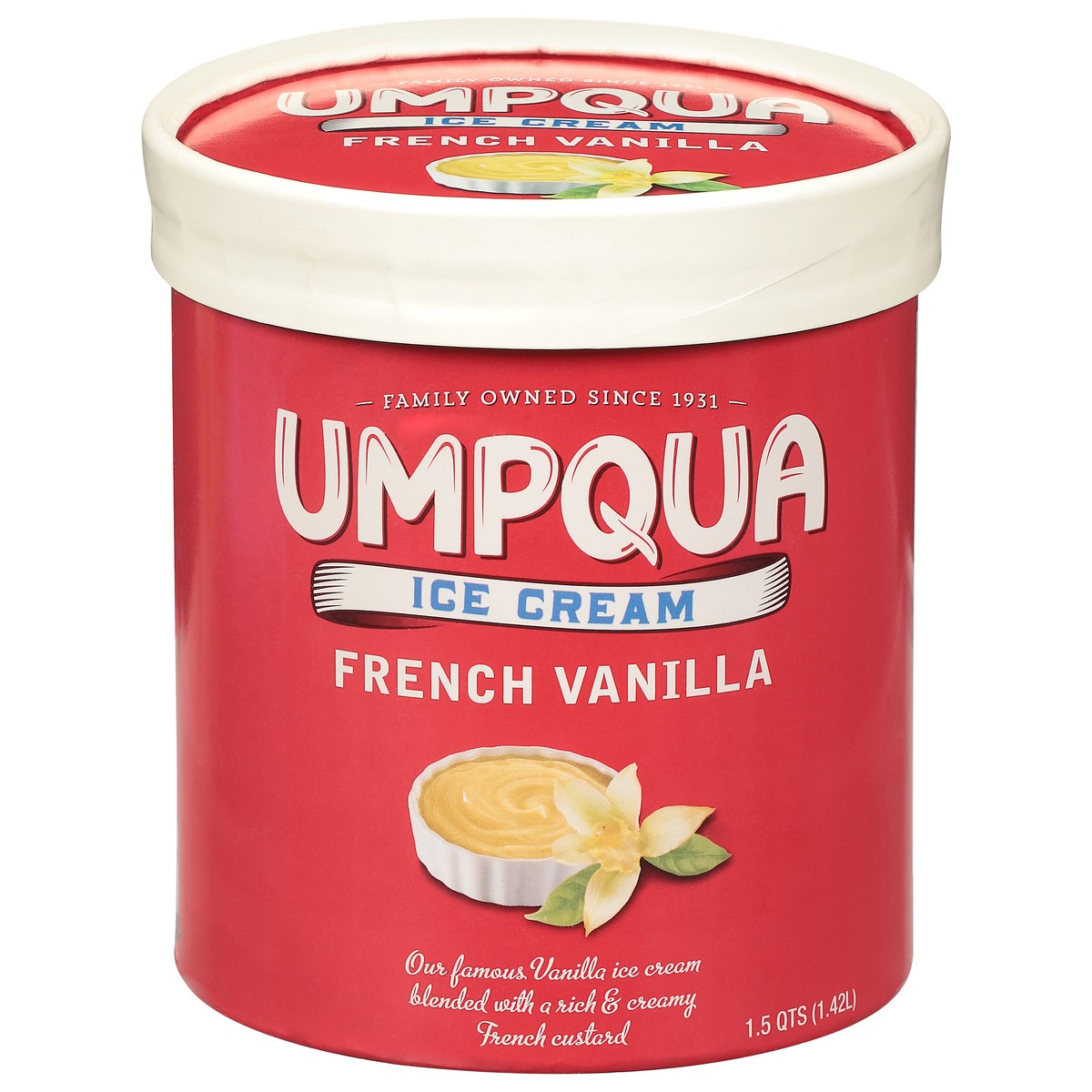 slide 1 of 1, Umpqua French Vanilla Ice Cream 1.5 qt, 1.5 qt