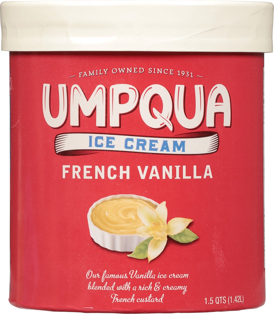 slide 6 of 12, Umpqua French Vanilla Ice Cream 1.5 qt, 1.5 qt