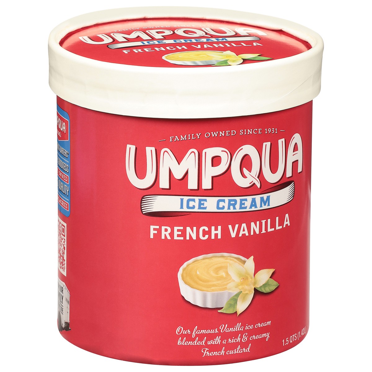 slide 2 of 12, Umpqua French Vanilla Ice Cream 1.5 qt, 1.5 qt