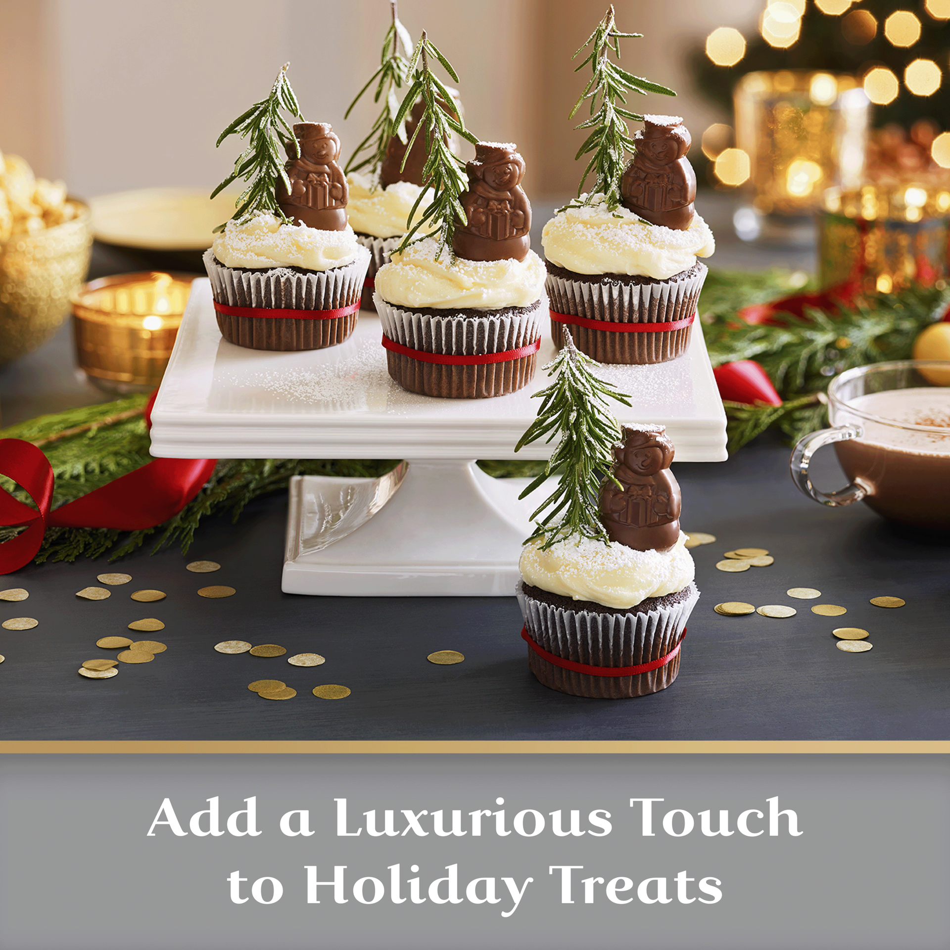 slide 3 of 6, GHIRARDELLI Milk Chocolate Caramel Snowmen, 4.1 Oz Bag, 4.1 oz