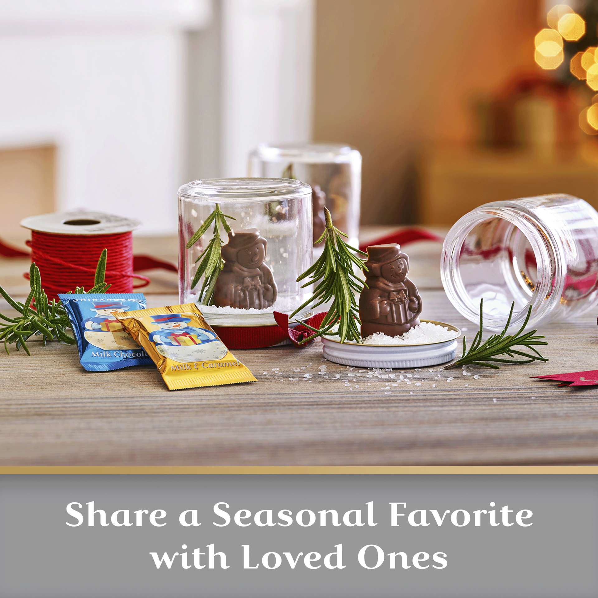 slide 4 of 6, GHIRARDELLI Milk Chocolate Caramel Snowmen, 4.1 Oz Bag, 4.1 oz