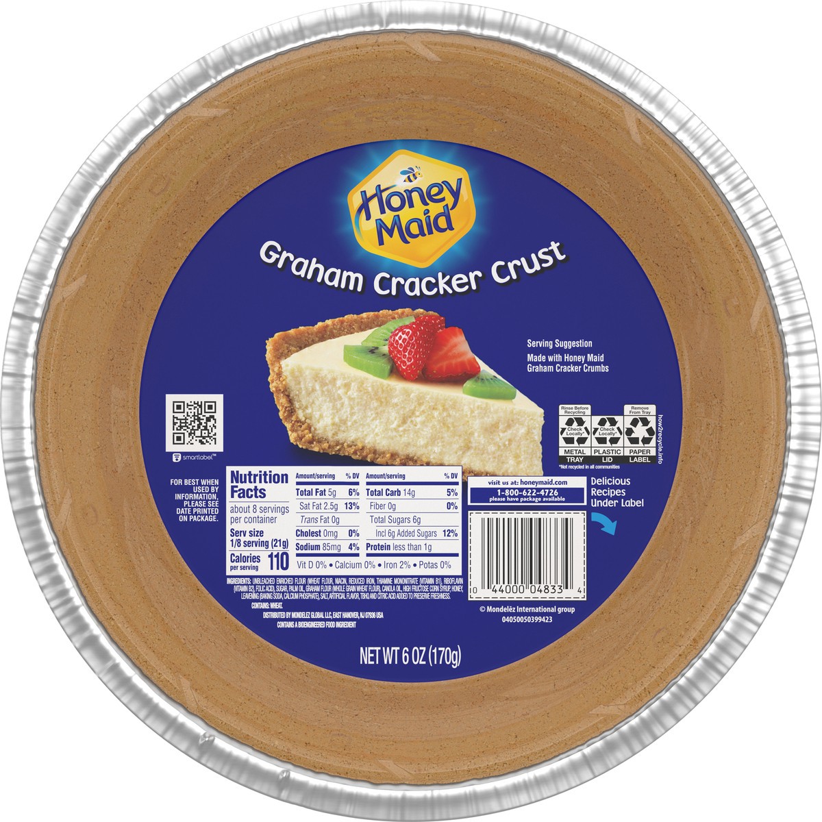 slide 3 of 14, Honey Maid Graham Cracker Pie Crust, 6 oz, 0.38 lb