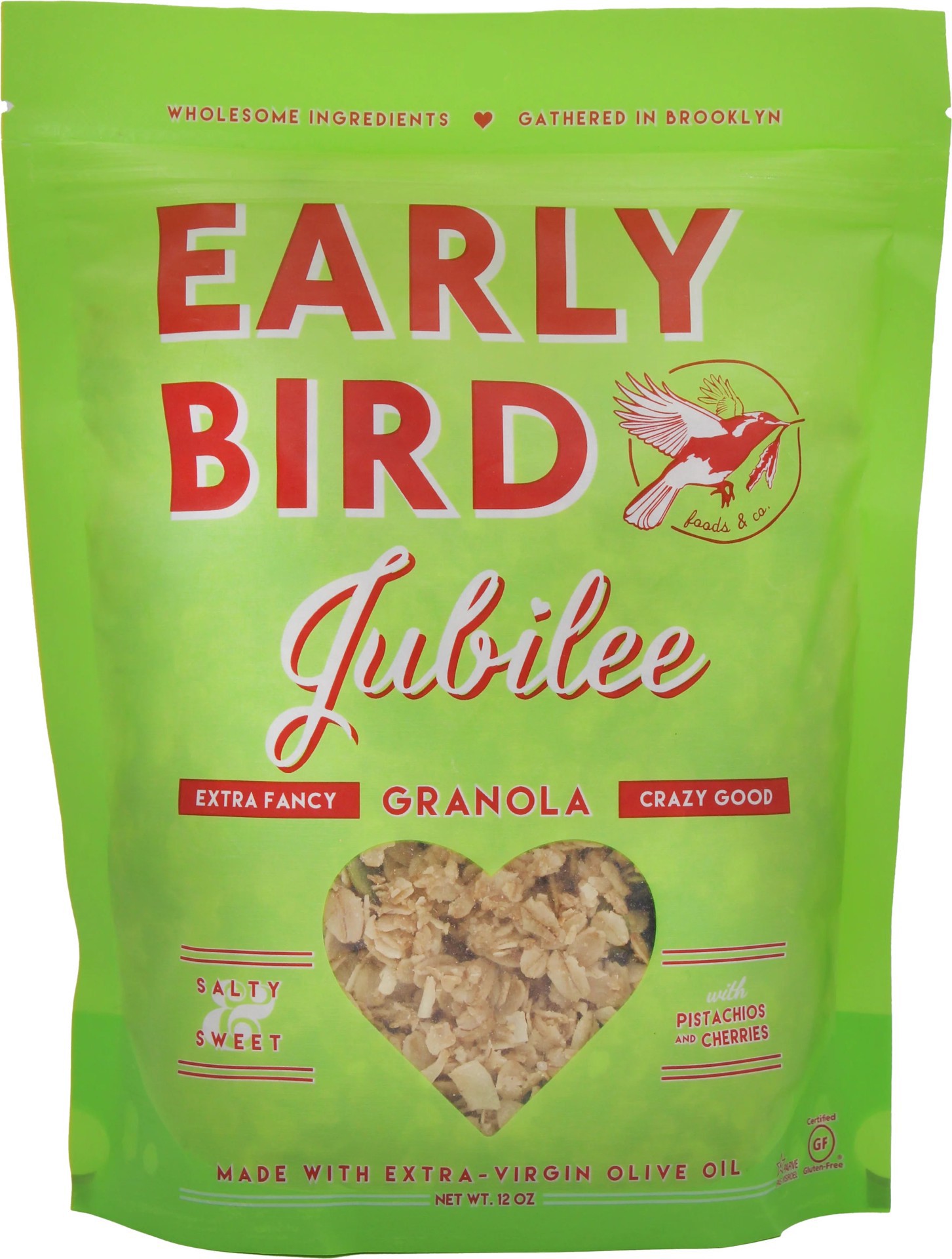 slide 1 of 1, Early Bird Granola Pistachio & Cherry, 12 oz